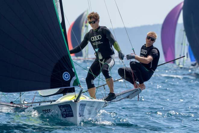 2014 ISAF Sailing World Cup, Hyeres, France - 49er Men © Thom Touw http://www.thomtouw.com